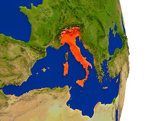 Image showing Italy on Earth