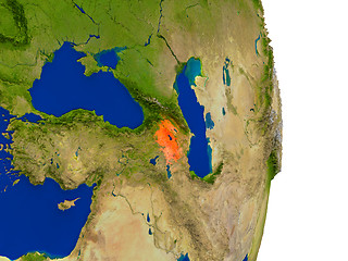 Image showing Armenia on Earth