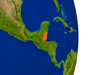 Image showing Belize on Earth