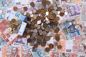 Image showing czech money texture 