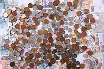 Image showing czech money texture 