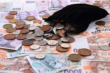 Image showing czech money texture 