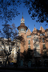 Image showing Gaudi building, Barcelona, Spain