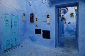 Image showing Chefchaouen, the blue city in the Morocco.