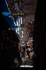 Image showing Souk in Marrakesh, Morocco