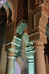 Image showing Saadian tomb mausoleum in Marrakech, Morocco