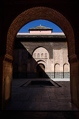 Image showing Ali Ben Youssef Madrasa, Marrakesh, Morocco