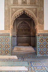 Image showing Saadian tomb mausoleum in Marrakech, Morocco