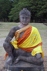 Image showing Buddha with yellow