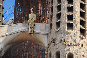 Image showing Sagrada Familia - Catholic church in Barcelona, Catalonia