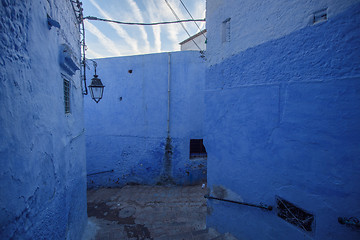 Image showing Chefchaouen, the blue city in the Morocco.