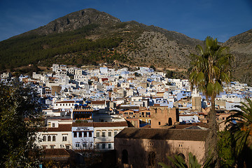 Image showing Chefchaouen, the blue city in the Morocco.