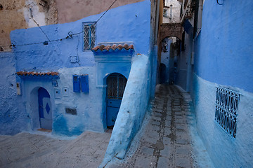 Image showing Chefchaouen, the blue city in the Morocco.