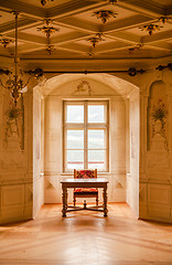 Image showing GRESSONEY, ITALY - January 6th: Interior of Castle Savoia