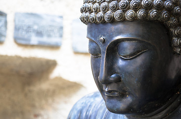 Image showing Meditating Japanese Buddha Statue