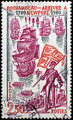 Image showing Rochambeau Postal Stamp