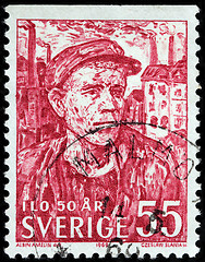 Image showing Swedish Worker Stamp