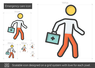 Image showing Emergency care line icon.