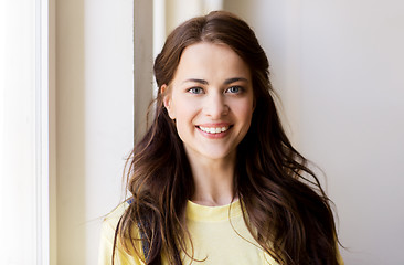 Image showing portrait of smiling young woman or teenage girl