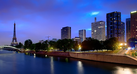 Image showing Parisian cityscape in morning