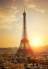 Image showing Cityscape with Eiffel Tower