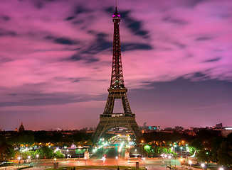 Image showing Eiffel Tower and sky