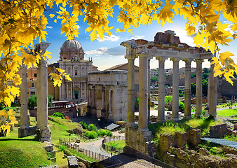 Image showing Roman Forum in autumn