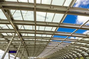 Image showing Canopy of bus station