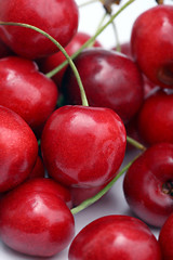 Image showing freshly picked heap of cherries