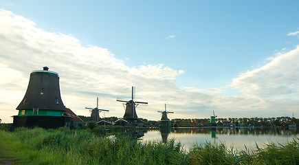 Image showing Zaanse Schans Windmills