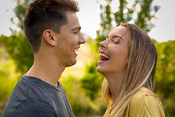 Image showing The joy of being in love