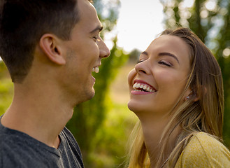 Image showing The joy of being in love