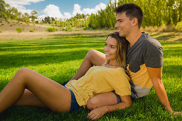 Image showing Young couple in love