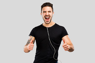 Image showing Happy young man