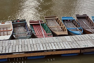 Image showing Fishing Boats at a Pier