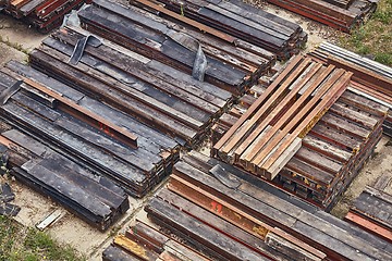 Image showing Steel girder beams