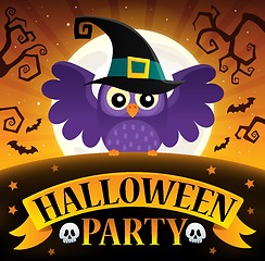 Image showing Halloween party sign composition image 3