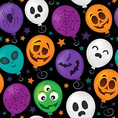 Image showing Halloween balloons seamless background 1