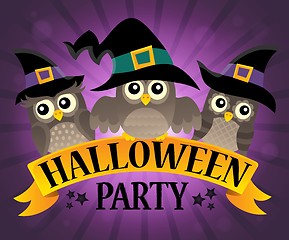 Image showing Halloween party sign topic image 9