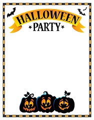 Image showing Halloween party sign theme image 3