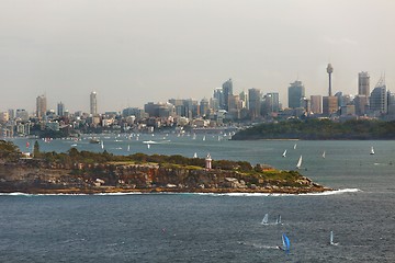 Image showing Sydney city view from North Head