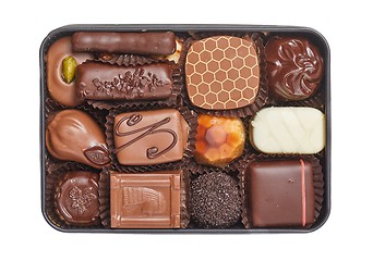 Image showing Chocolate candies box