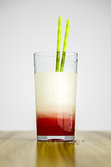 Image showing banana cherry drink
