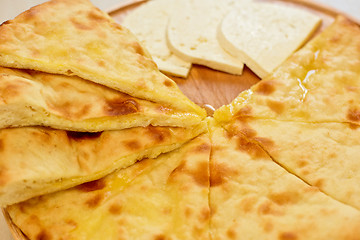 Image showing ossetian pie on a white