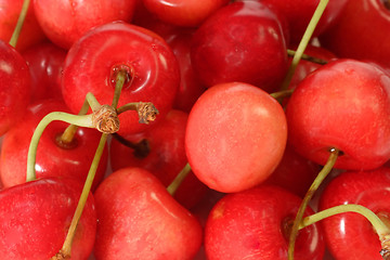 Image showing Background of Cherries