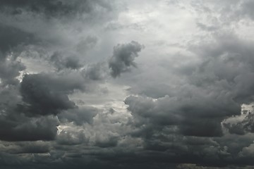 Image showing Stormy clouds in the sky