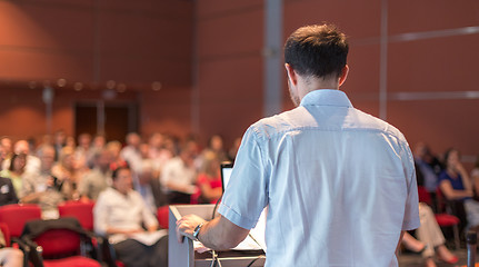 Image showing Speaker at Business Conference and Presentation.