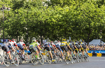 Image showing Team Sky in Paris - Tour de France 2016