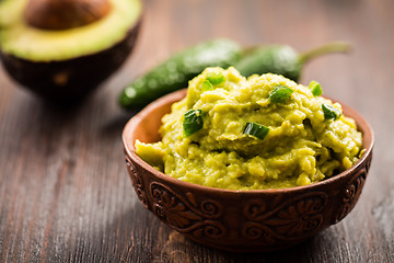 Image showing Guacamole with avocado