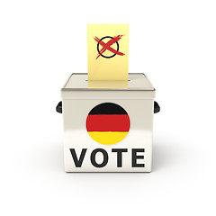 Image showing ballot box german election